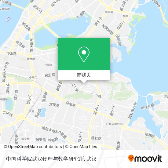 中国科学院武汉物理与数学研究所地图