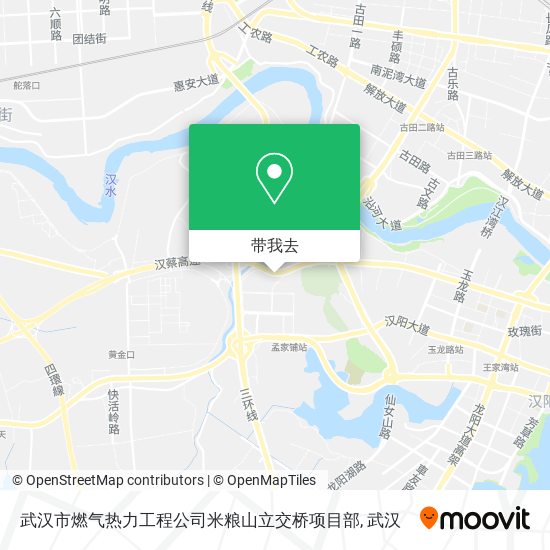 武汉市燃气热力工程公司米粮山立交桥项目部地图
