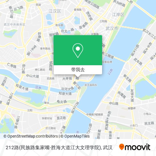 212路(民族路集家嘴-胜海大道江大文理学院)地图