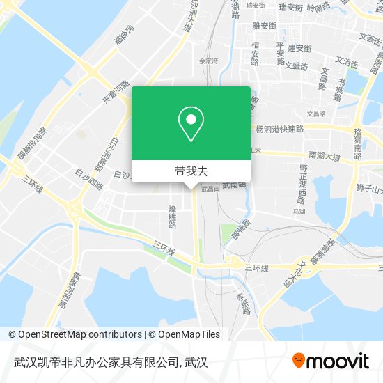 武汉凯帝非凡办公家具有限公司地图