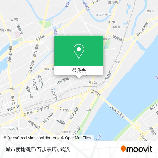 城市便捷酒店(百步亭店)地图