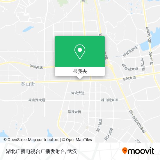 湖北广播电视台广播发射台地图