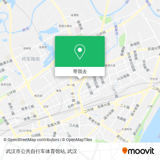 武汉市公共自行车体育馆站地图