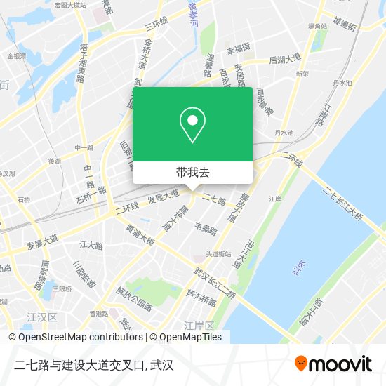 二七路与建设大道交叉口地图