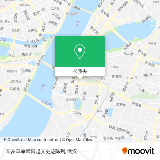 辛亥革命武昌起义史迹陈列地图