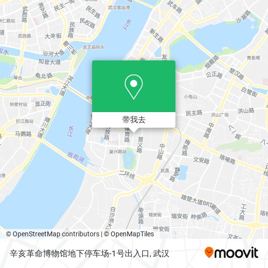 辛亥革命博物馆地下停车场-1号出入口地图