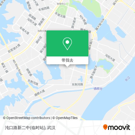 沌口路新二中(临时站)地图