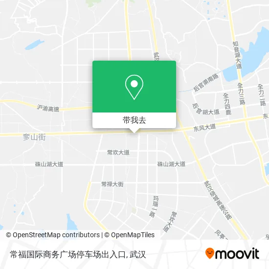 常福国际商务广场停车场出入口地图