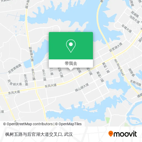 枫树五路与后官湖大道交叉口地图