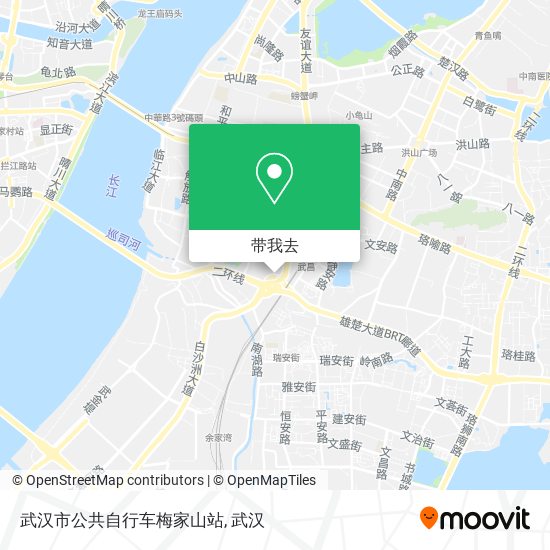 武汉市公共自行车梅家山站地图