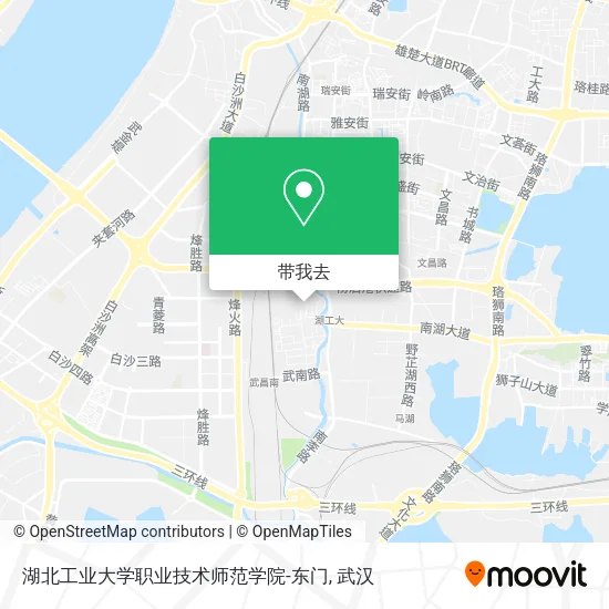 湖北工业大学职业技术师范学院-东门地图