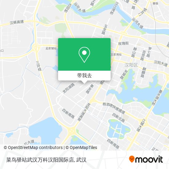 菜鸟驿站武汉万科汉阳国际店地图