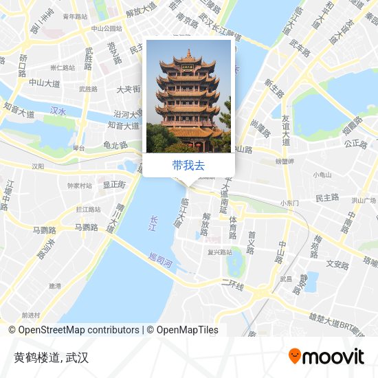 黄鹤楼道地图