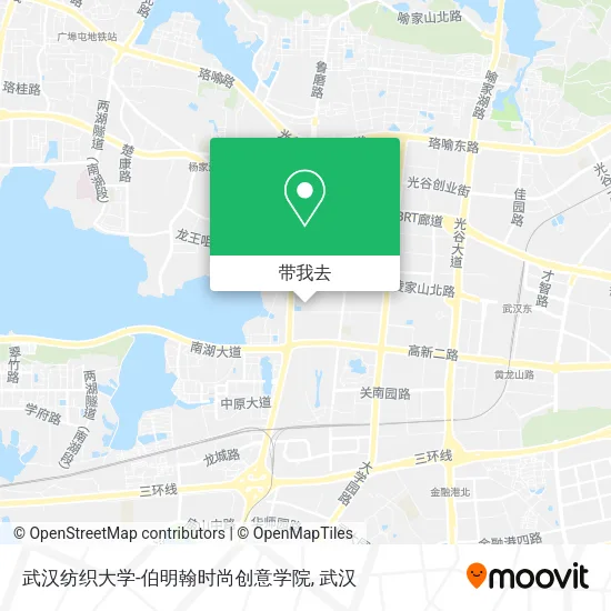 武汉纺织大学-伯明翰时尚创意学院地图
