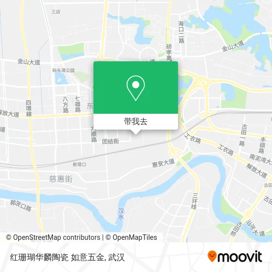 红珊瑚华麟陶瓷 如意五金地图