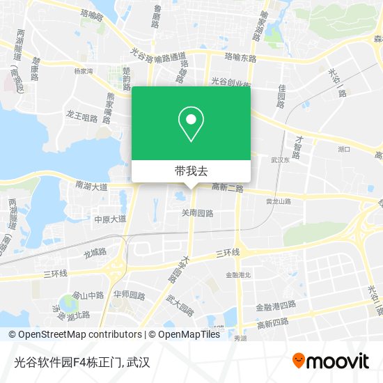 光谷软件园F4栋正门地图