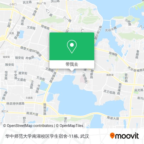 华中师范大学南湖校区学生宿舍-11栋地图