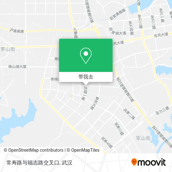 常寿路与福吉路交叉口地图