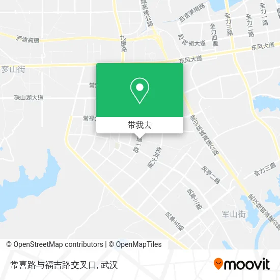 常喜路与福吉路交叉口地图