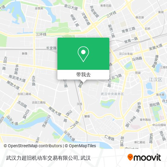 武汉力超旧机动车交易有限公司地图