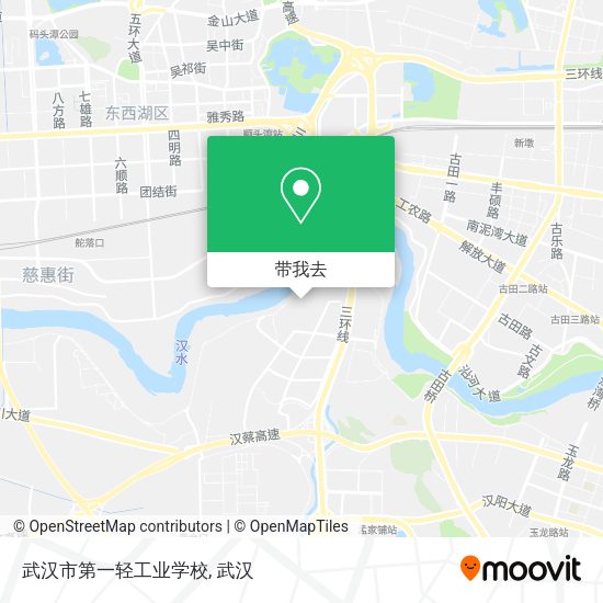 武汉市第一轻工业学校地图