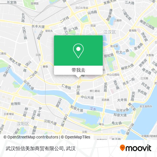 武汉恒信美加商贸有限公司地图