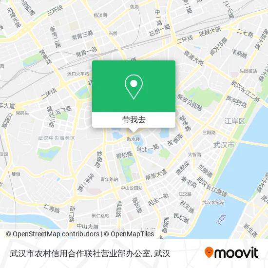武汉市农村信用合作联社营业部办公室地图