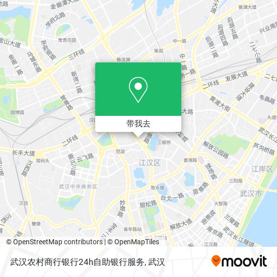 武汉农村商行银行24h自助银行服务地图