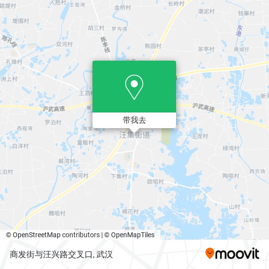 商发街与汪兴路交叉口地图