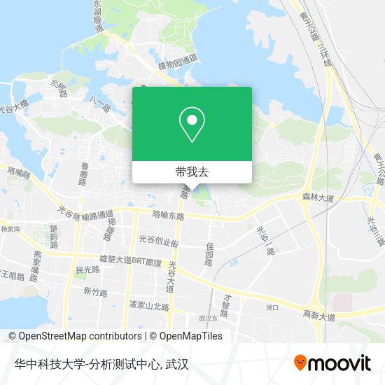 华中科技大学-分析测试中心地图