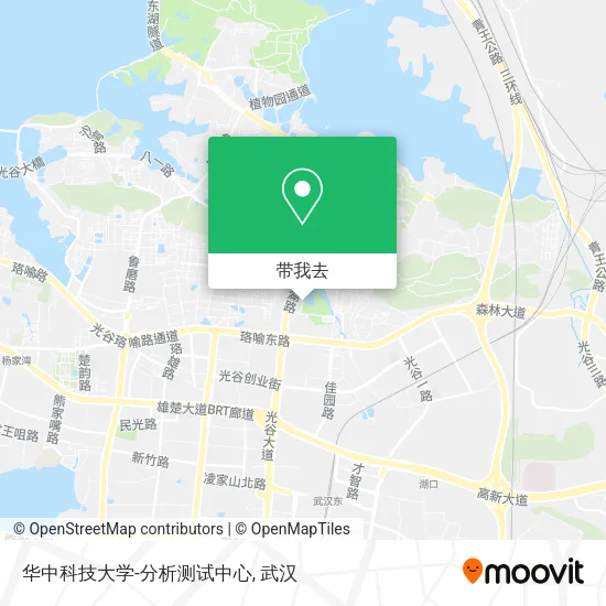 华中科技大学-分析测试中心地图