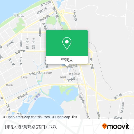 团结大道/黄鹤路(路口)地图