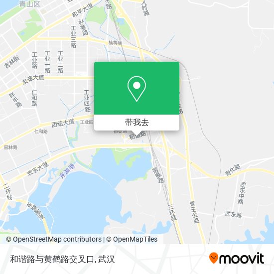 和谐路与黄鹤路交叉口地图