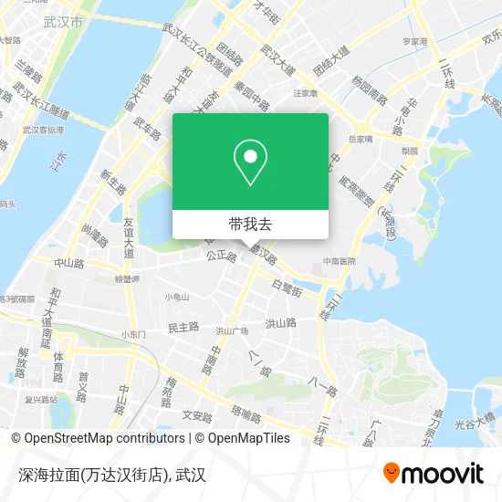 深海拉面(万达汉街店)地图