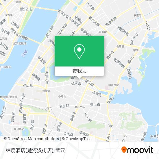 纬度酒店(楚河汉街店)地图