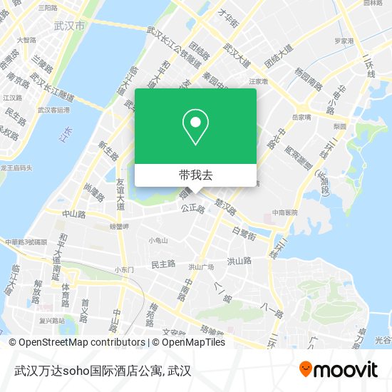 武汉万达soho国际酒店公寓地图