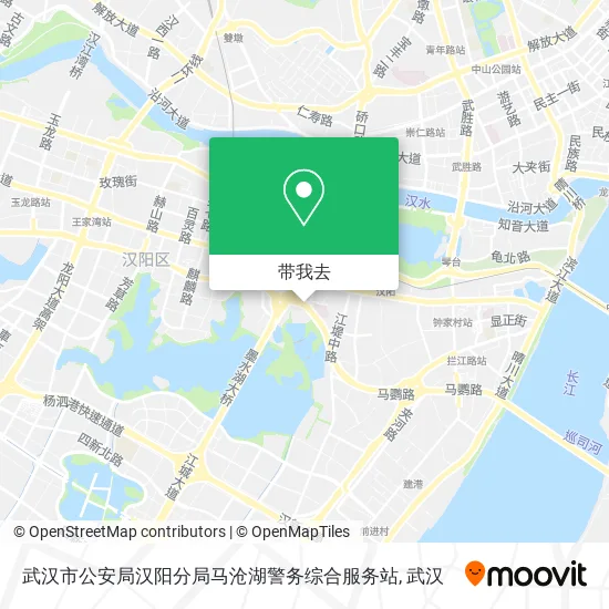武汉市公安局汉阳分局马沧湖警务综合服务站地图