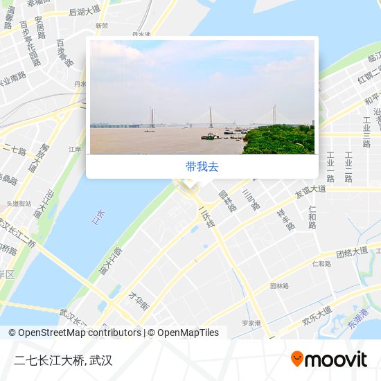 二七长江大桥地图
