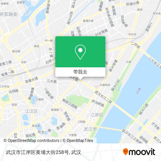 武汉市江岸区黄埔大街258号地图