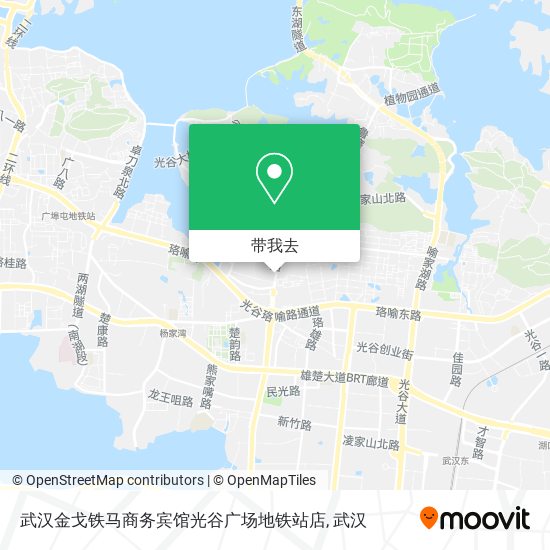 武汉金戈铁马商务宾馆光谷广场地铁站店地图