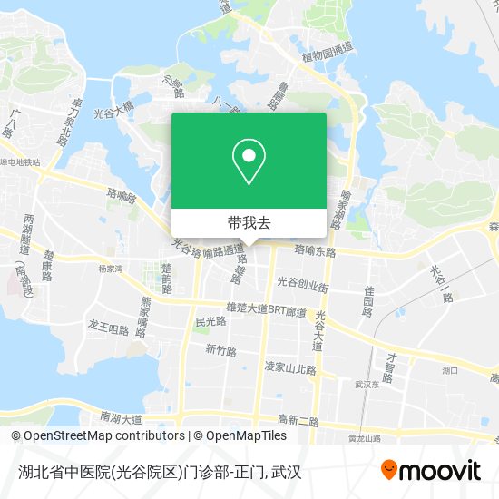 湖北省中医院(光谷院区)门诊部-正门地图