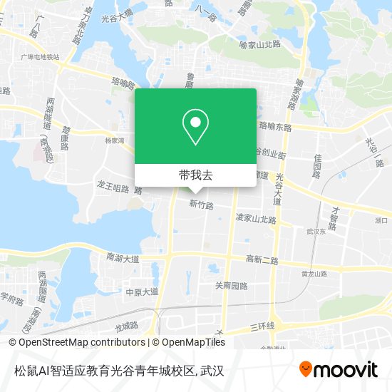 松鼠AI智适应教育光谷青年城校区地图