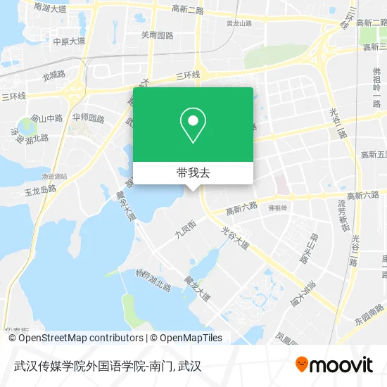 武汉传媒学院外国语学院-南门地图