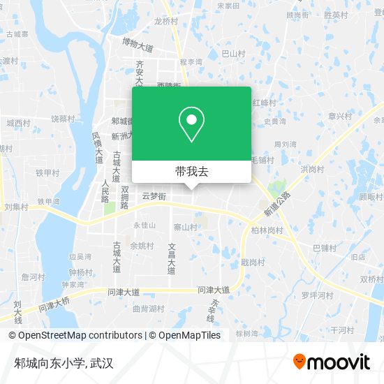 邾城向东小学地图