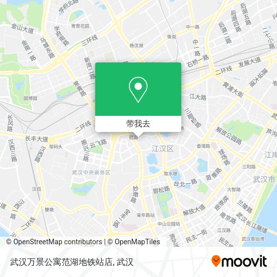 武汉万景公寓范湖地铁站店地图
