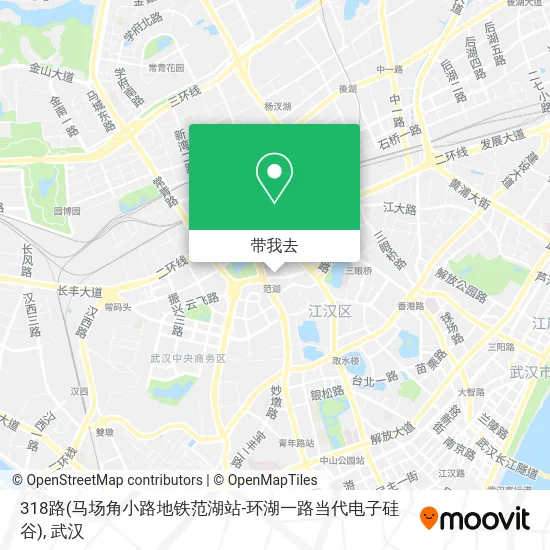 318路(马场角小路地铁范湖站-环湖一路当代电子硅谷)地图