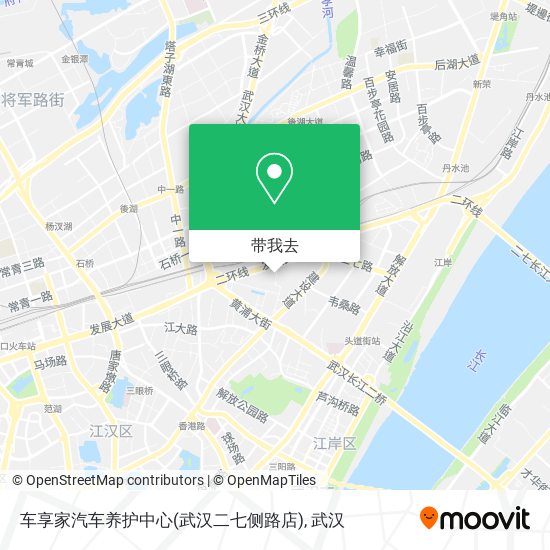 车享家汽车养护中心(武汉二七侧路店)地图