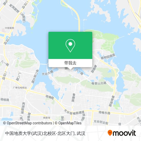 中国地质大学(武汉)北校区-北区大门地图