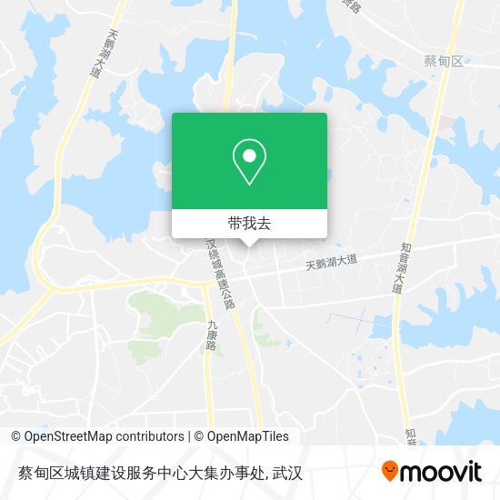 蔡甸区城镇建设服务中心大集办事处地图