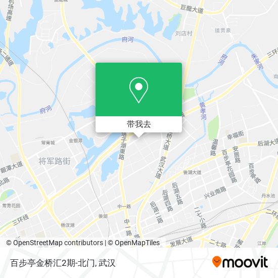 百步亭金桥汇2期-北门地图